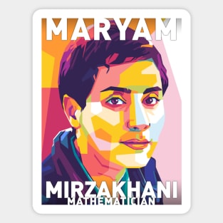 Maryam Mirzakhani Magnet